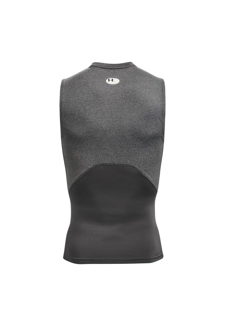 Polera sin mangas HeatGear® hombre Gris-1