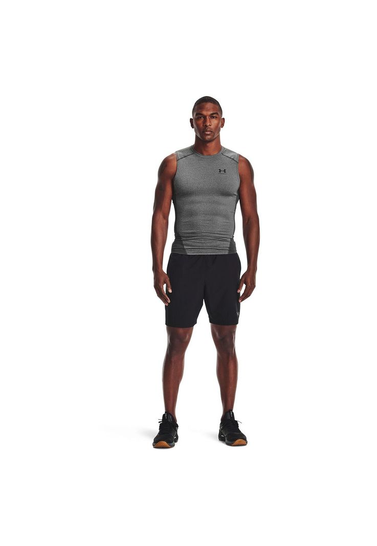Polera sin mangas HeatGear® hombre Gris-5
