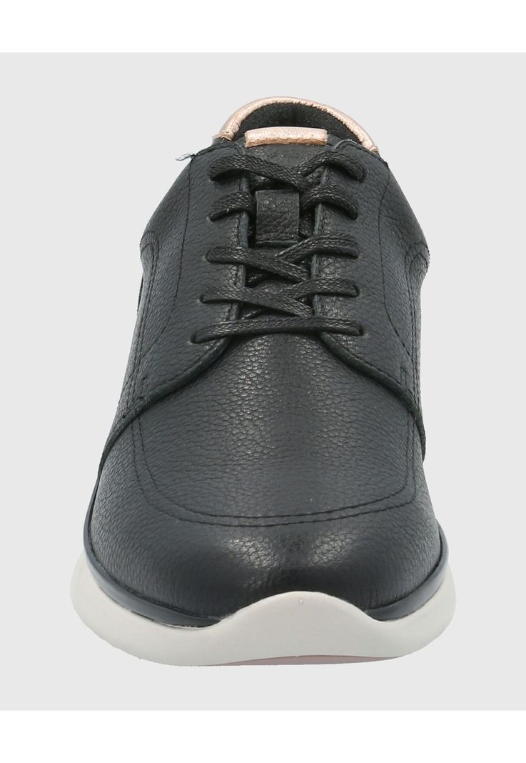 Zapatilla Cuero Mujer Goss Negro-3