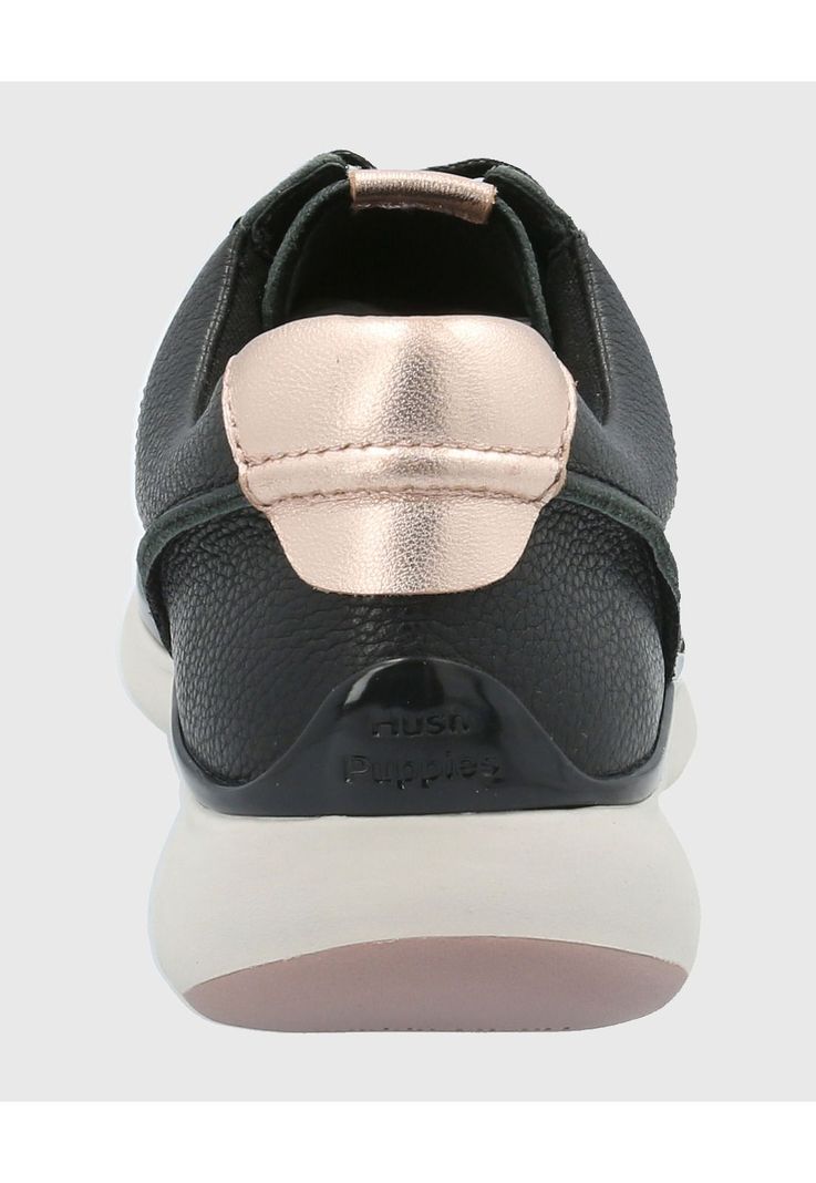 Zapatilla Cuero Mujer Goss Negro-6