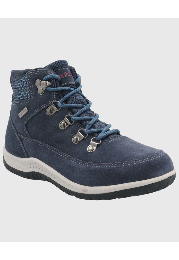 Botin Cuero Mujer Emur Azul-0