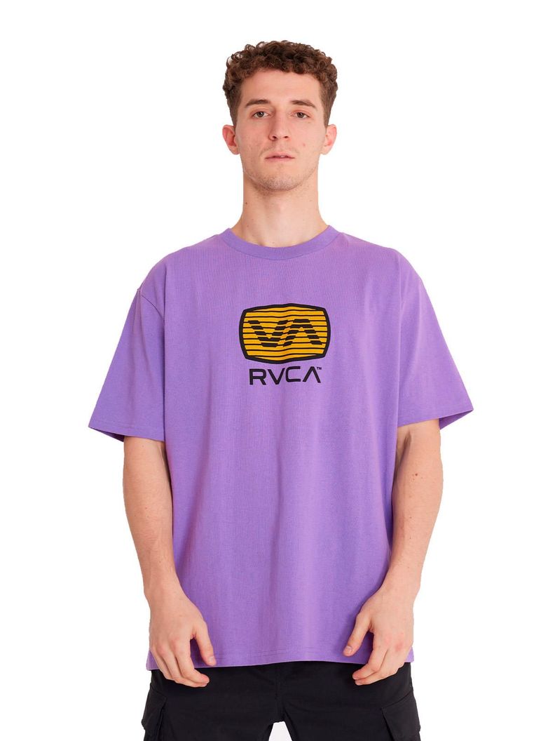 Polera manga corta Hombre Transistor Morado