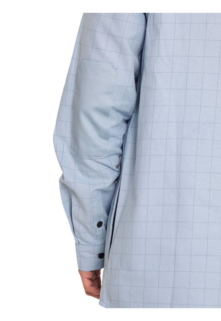 Camisa Manga Larga Hombre Celeste-6