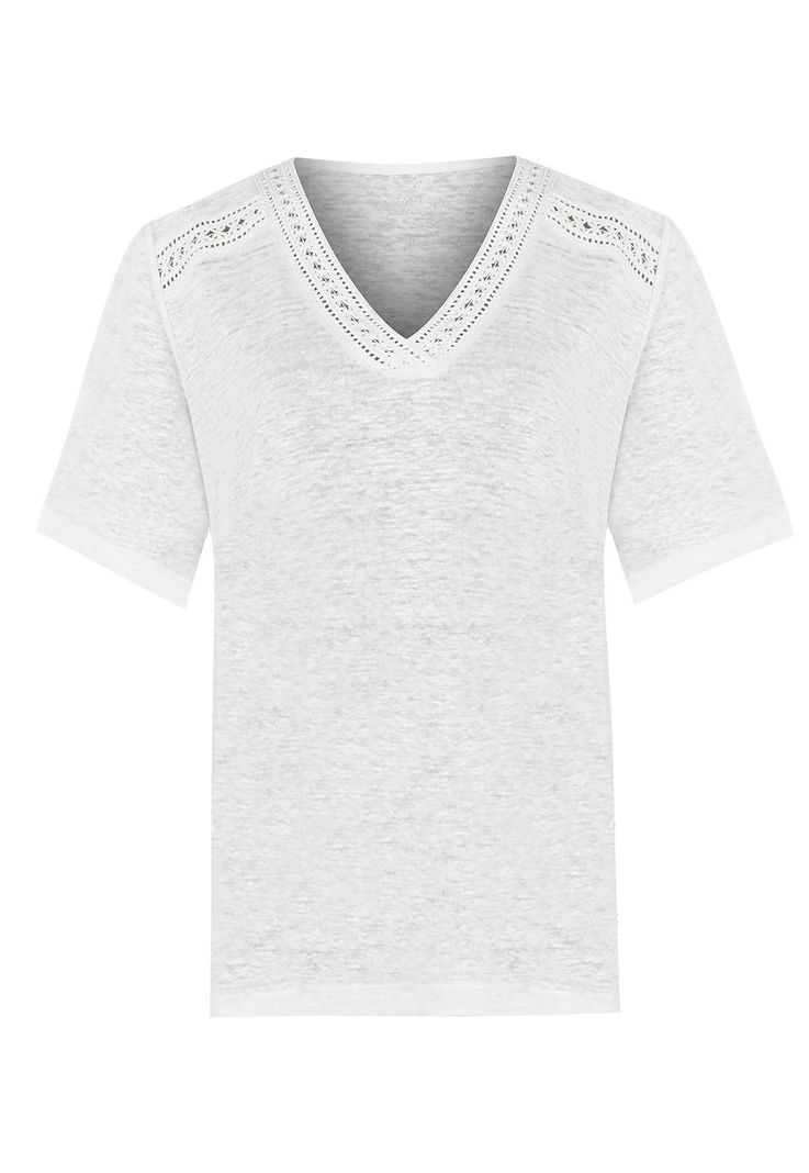 Polera Lino Orgánico Beige Remini Mujer -0