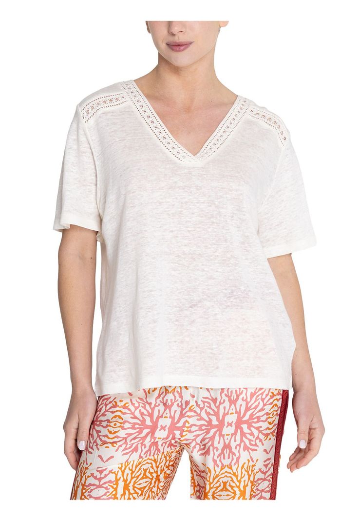Polera Lino Orgánico Beige Remini Mujer -4