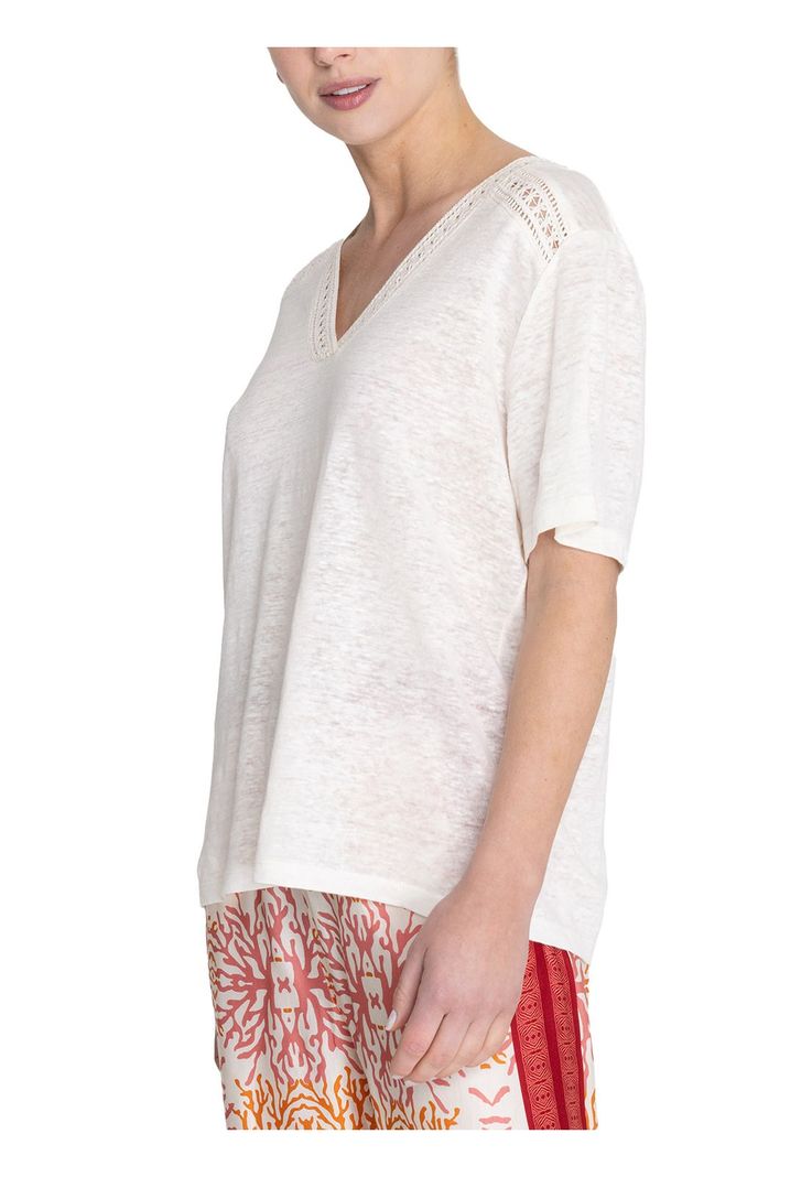 Polera Lino Orgánico Beige Remini Mujer -5