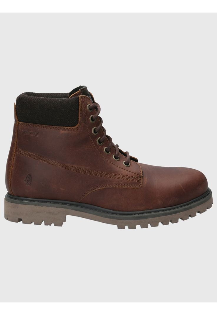 Botin Cuero Hombre Negam Rojo-1