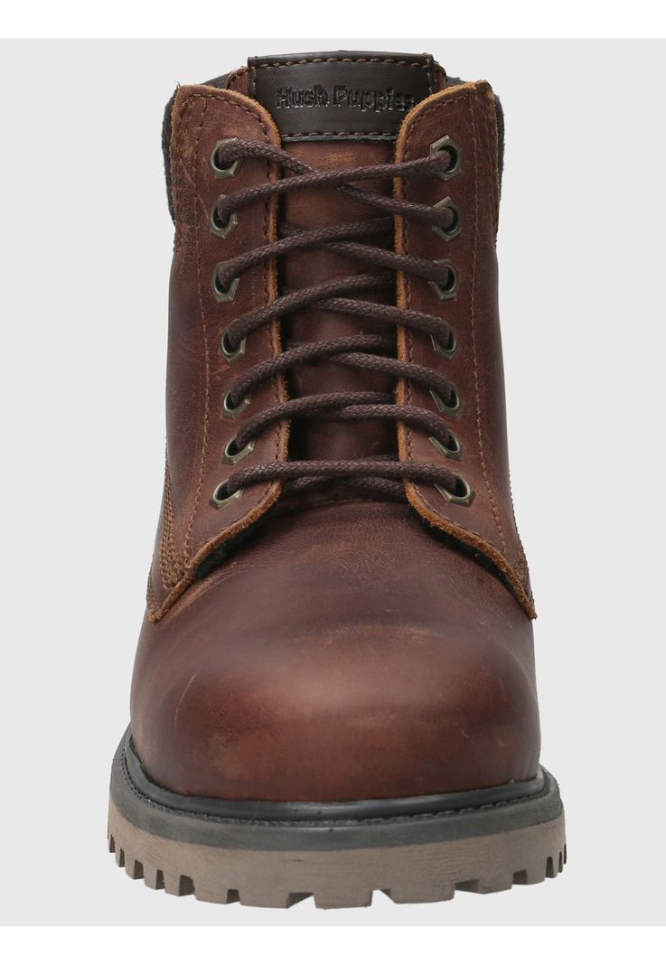 Botin Cuero Hombre Negam Rojo-3