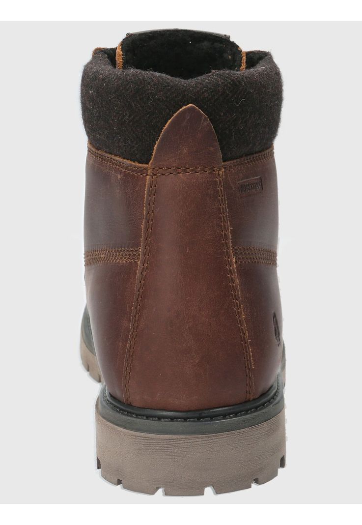 Botin Cuero Hombre Negam Rojo-6
