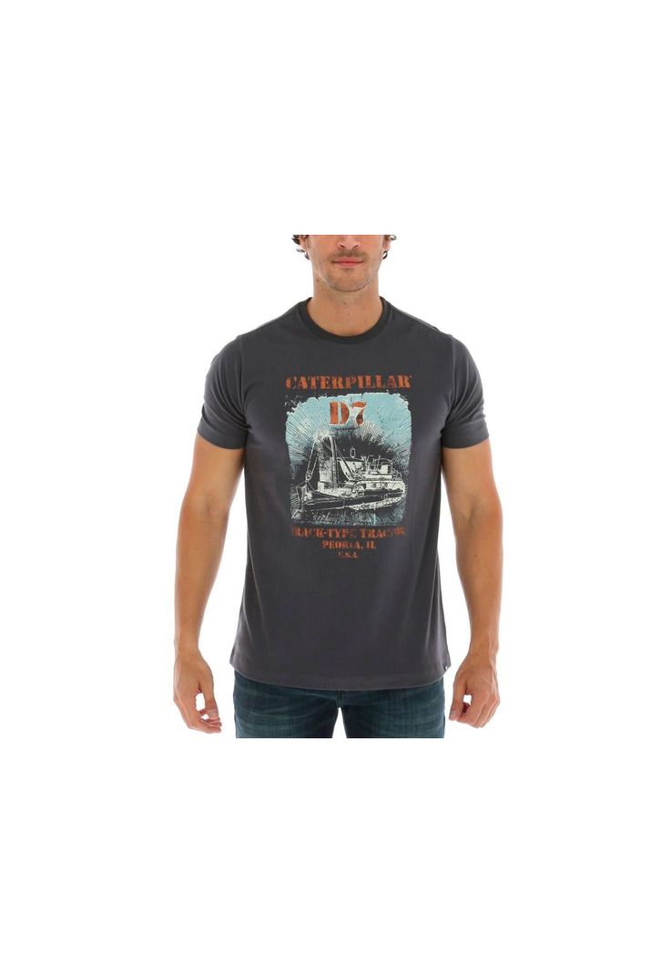 Polera M/C Track-Type Tee Azul