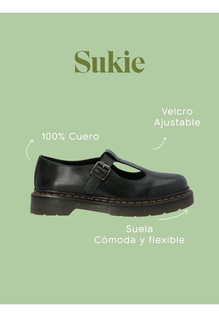 Guillermina Escolar Cuero Negra Niña Sukie-1
