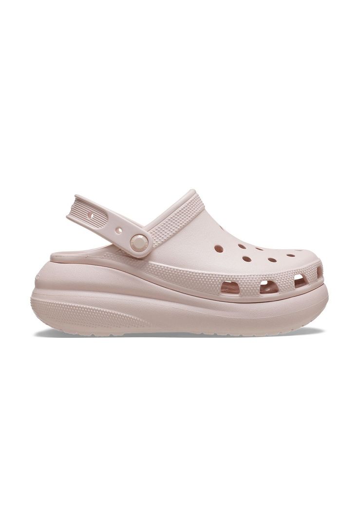 Zueco Crocs Mujer Crush Clog Rosado Pastel-0