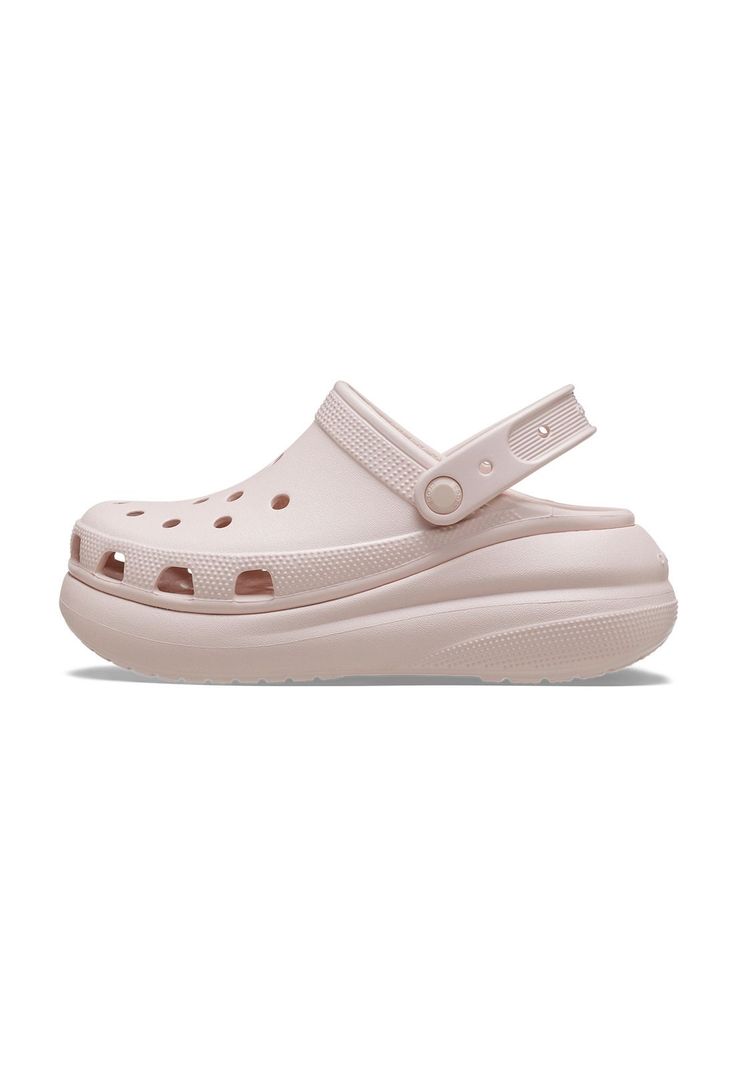 Zueco Crocs Mujer Crush Clog Rosado Pastel-1