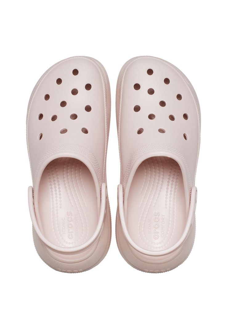 Zueco Crocs Mujer Crush Clog Rosado Pastel-4