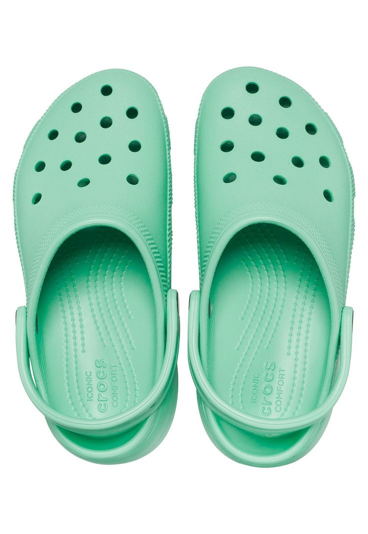 Zueco Crocs Mujer Classic Ptfm Clog Verde-4