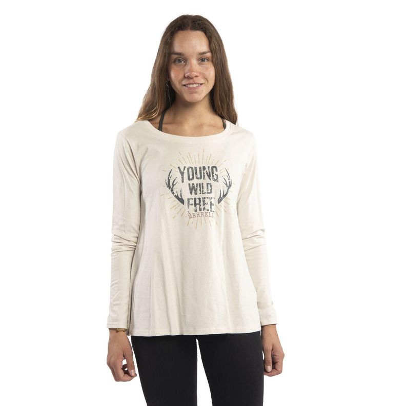 Polera Mujer Mara Long Sleeve Blanco