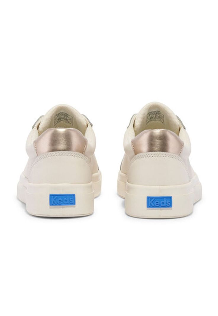 Zapatilla Cuero Beige Mujer Pursuit Lace Up -4