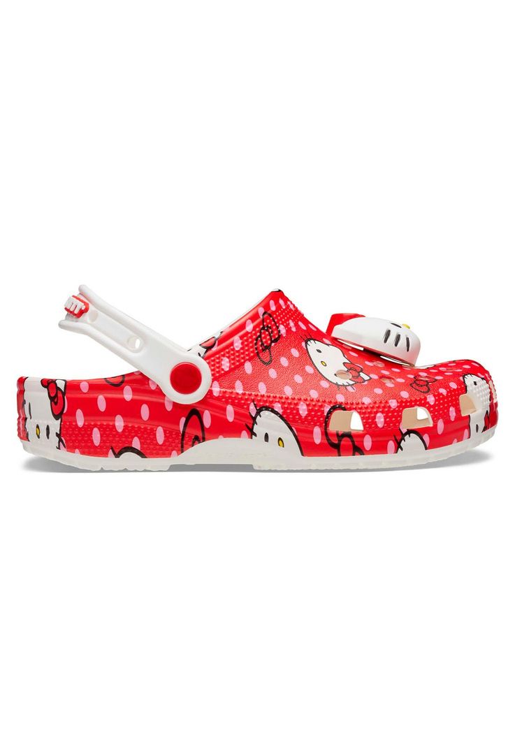 Zueco Mujer Hello Kitty Rojo-0