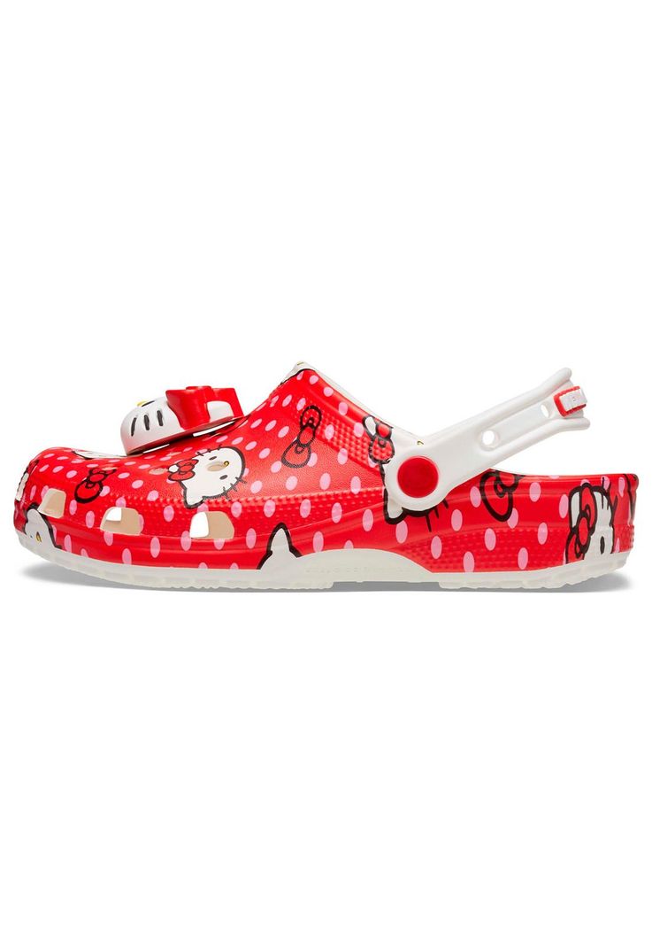 Zueco Mujer Hello Kitty Rojo-1