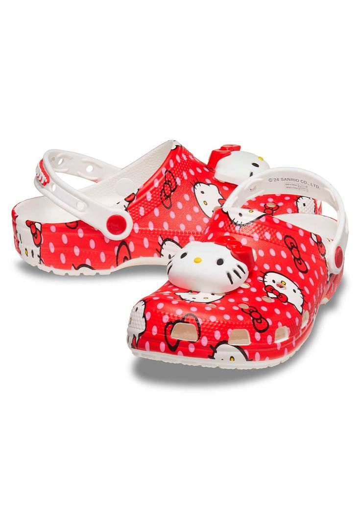 Zueco Mujer Hello Kitty Rojo-3