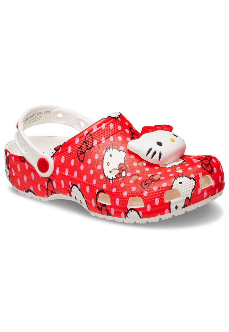 Zueco Mujer Hello Kitty Rojo-6