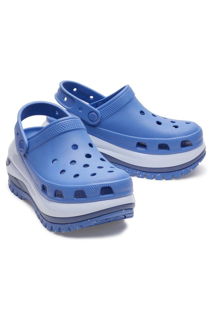Zueco Mujer Mega Crush Clog Azul-3