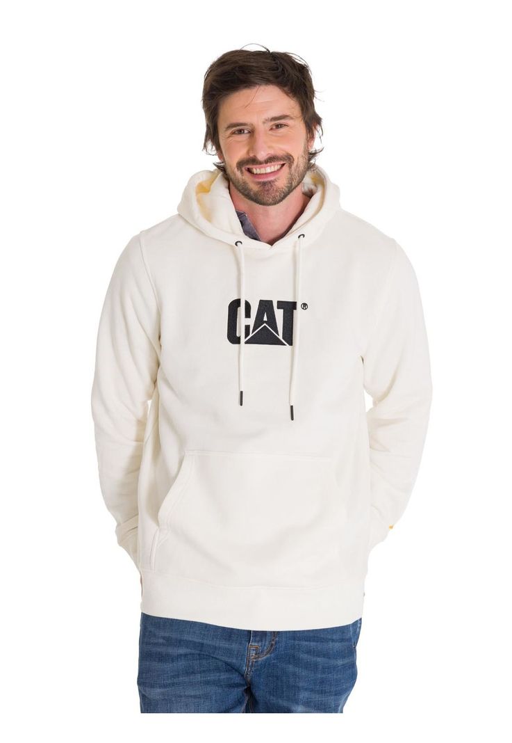 Polerón Fleece Logo Pullover Unisex Blanco-0