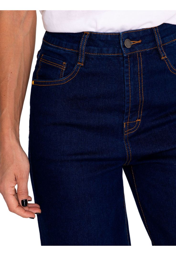 Jeans Denim Mujer Triblend Stretch Wide Leg Azul CAT-4