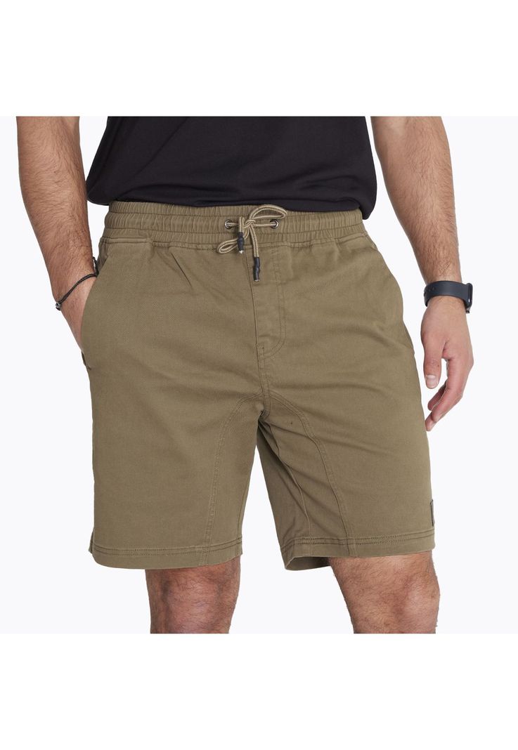 Short Short Cotton Cord Verde Hombre-4