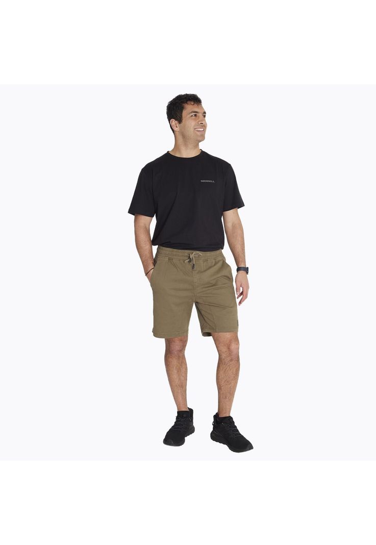 Short Short Cotton Cord Verde Hombre-5