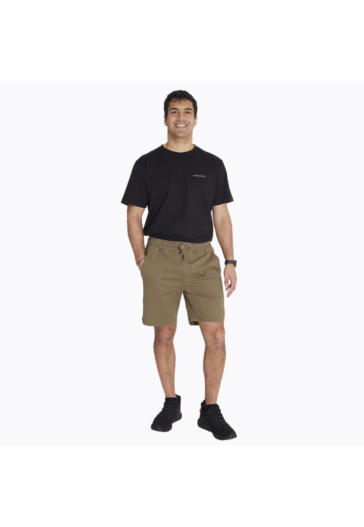Short Short Cotton Cord Verde Hombre-6