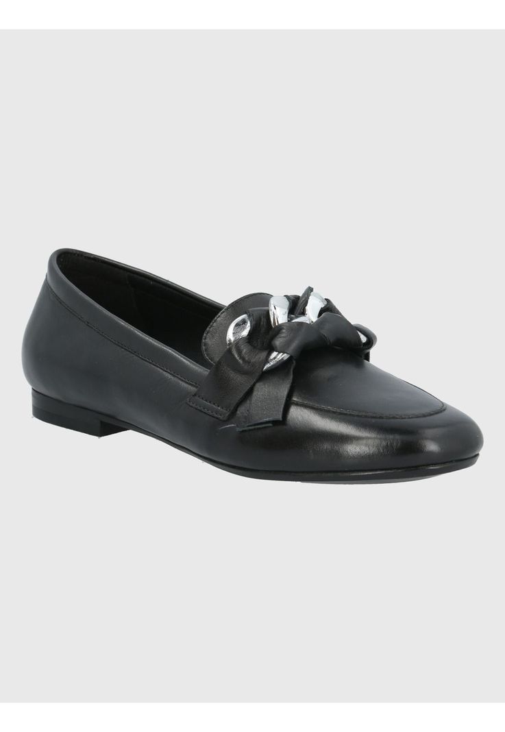Mocasín Cuero Negro Mujer Mons -0
