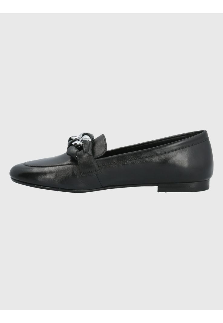 Mocasín Cuero Negro Mujer Mons -4