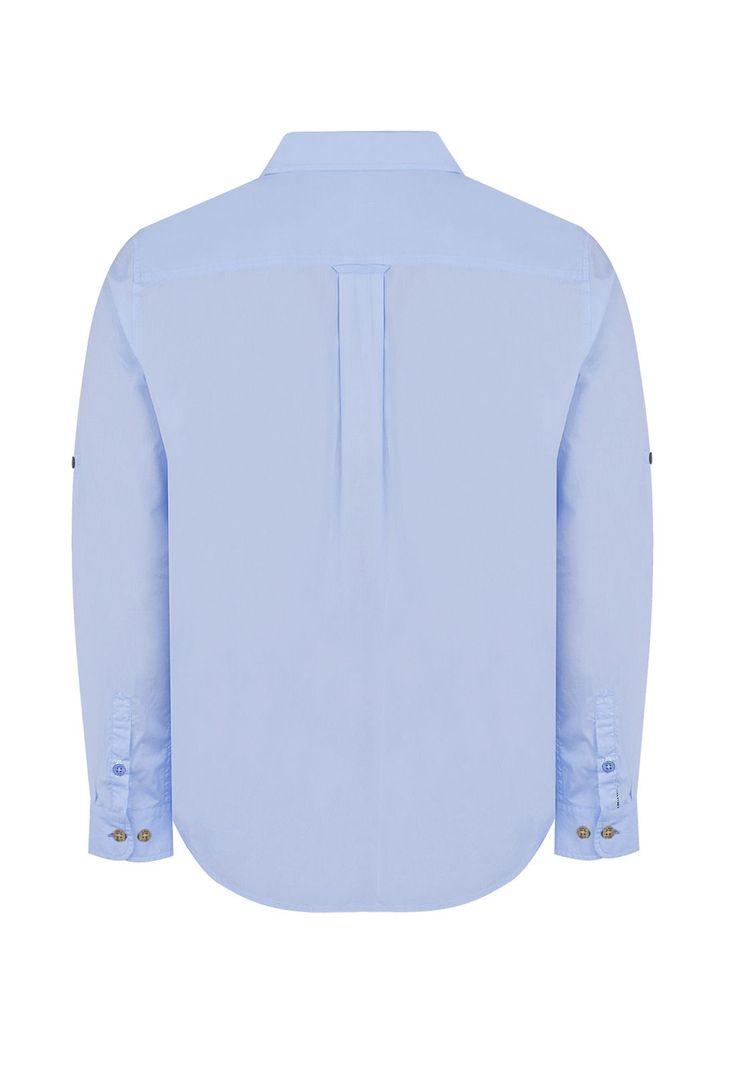 Camisa Algodón Orgánico Celeste Galiton Hombre -1