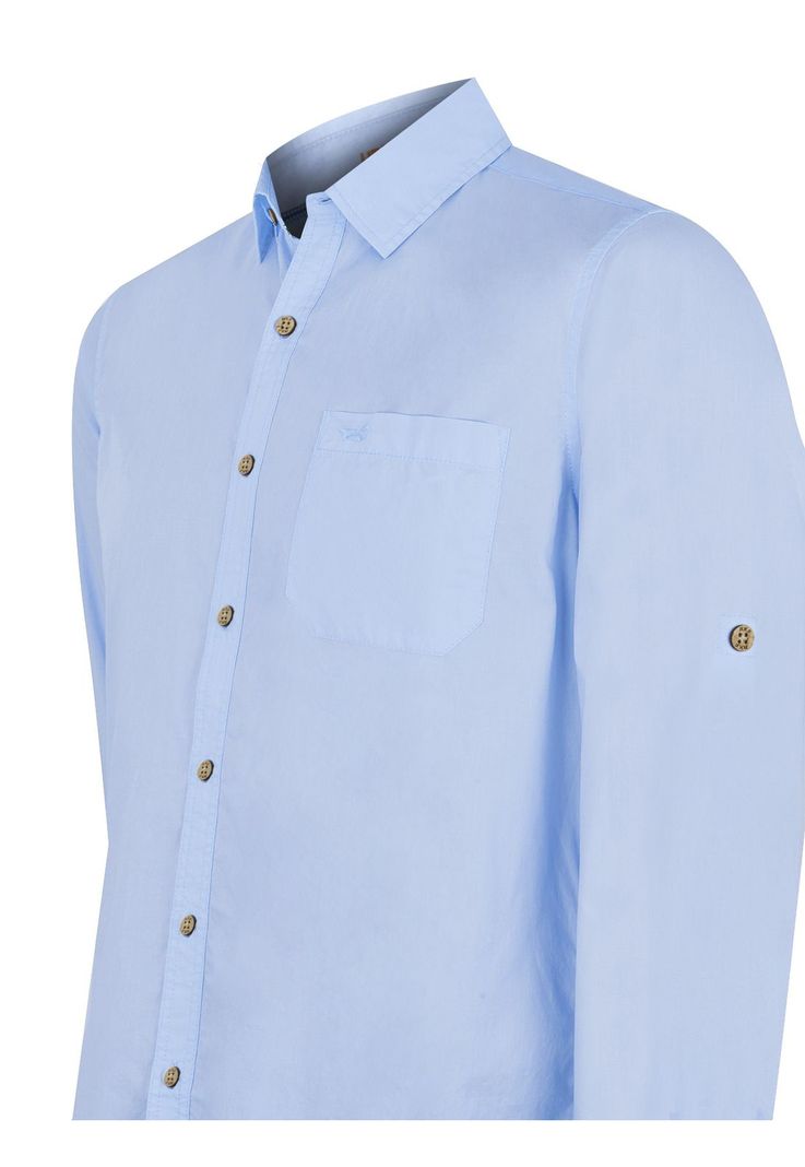 Camisa Algodón Orgánico Celeste Galiton Hombre -3