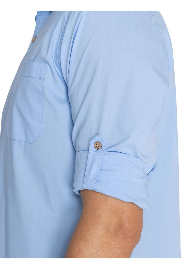 Camisa Algodón Orgánico Celeste Galiton Hombre -7
