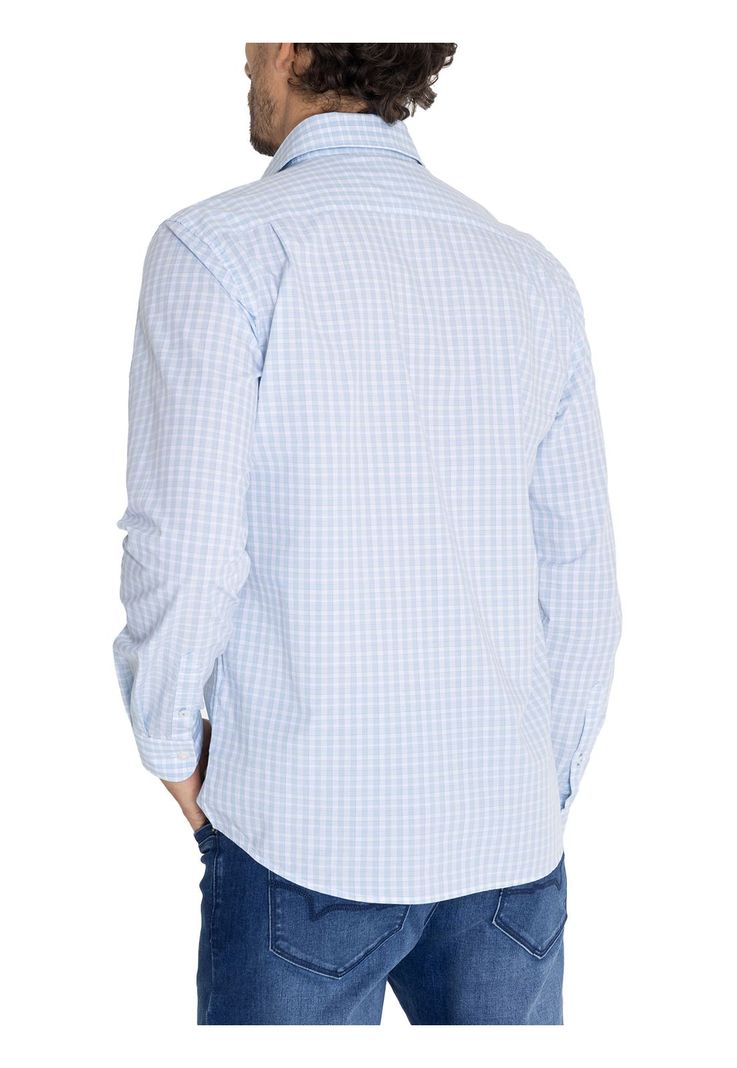 Camisa Algodón Orgánico Celeste Lighter Hombre -5