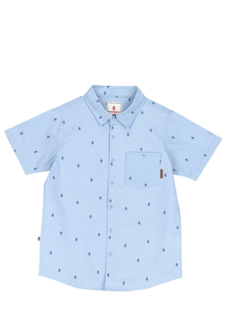 Camisa Niño Hush Celeste-0