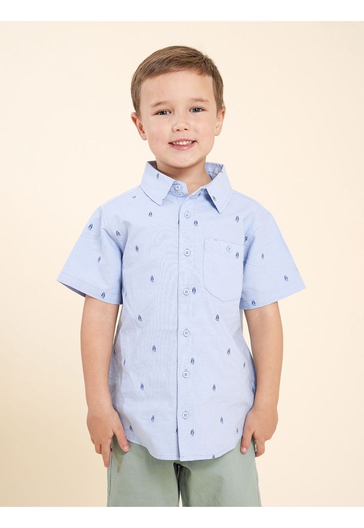 Camisa Niño Hush Celeste-3