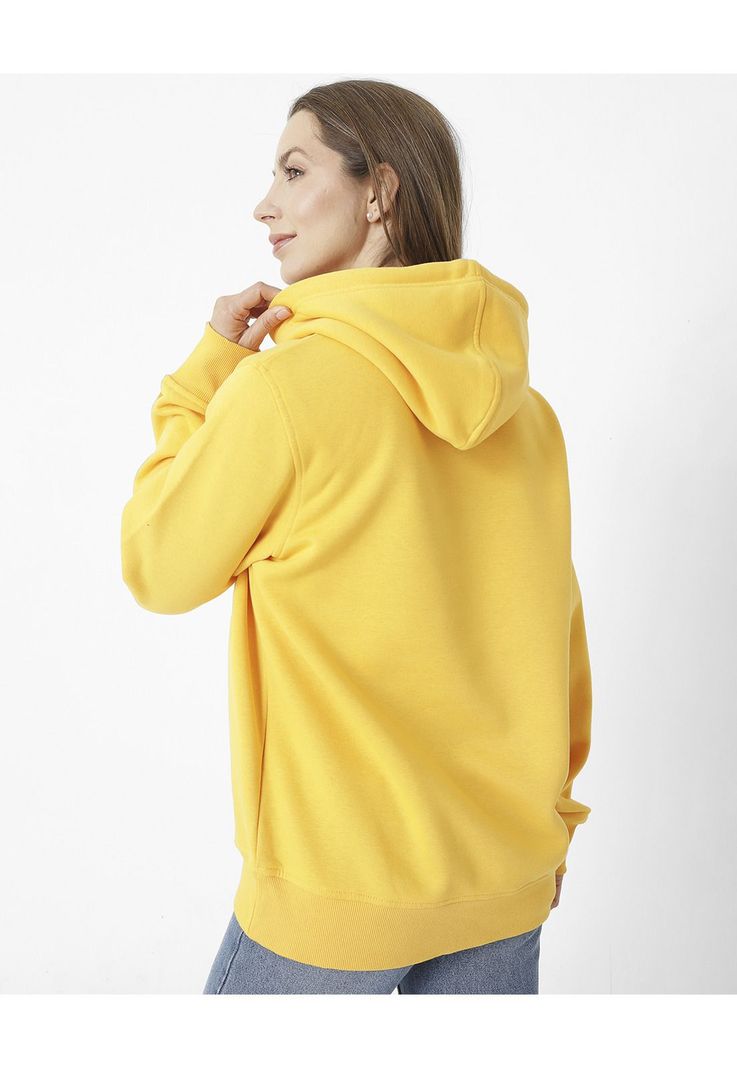 Polerón Fleece Logo Pull Amarillo Unisex-5