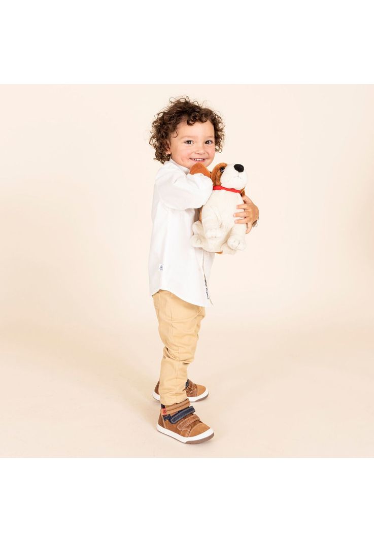 Pantalón Niño Basico Beige-0