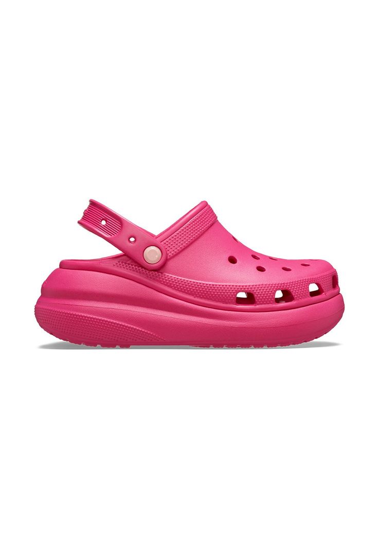 Zueco Crocs Mujer Crush Clog Rosado-0
