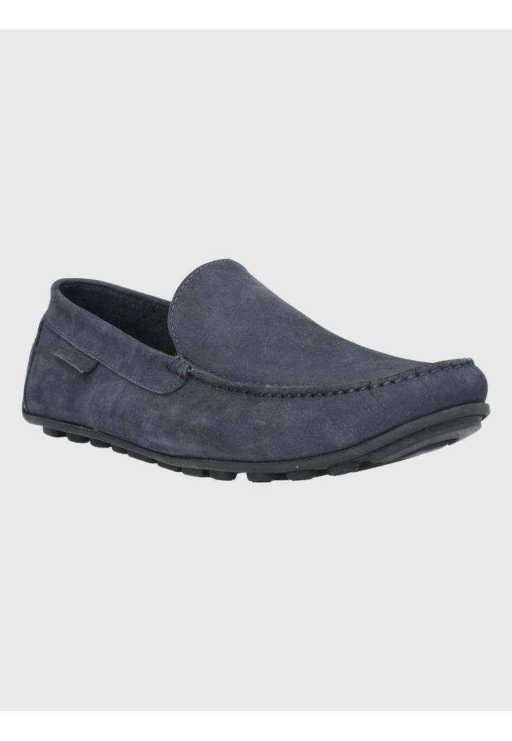 Mocasín Cuero Azul Oscuro Hombre Blumenau -0