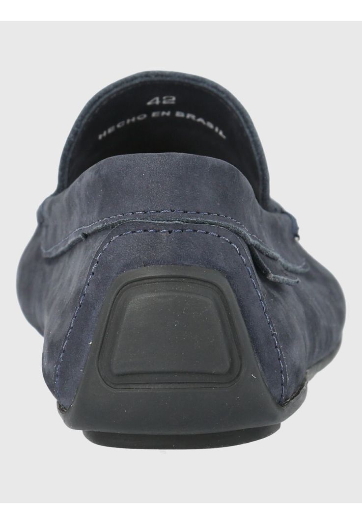 Mocasín Cuero Azul Oscuro Hombre Blumenau -5