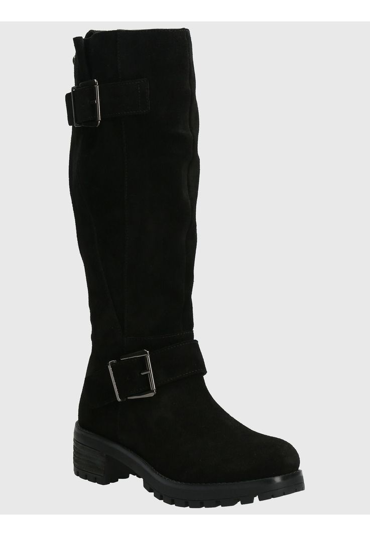Bota Cuero Mujer Ester Negro-0