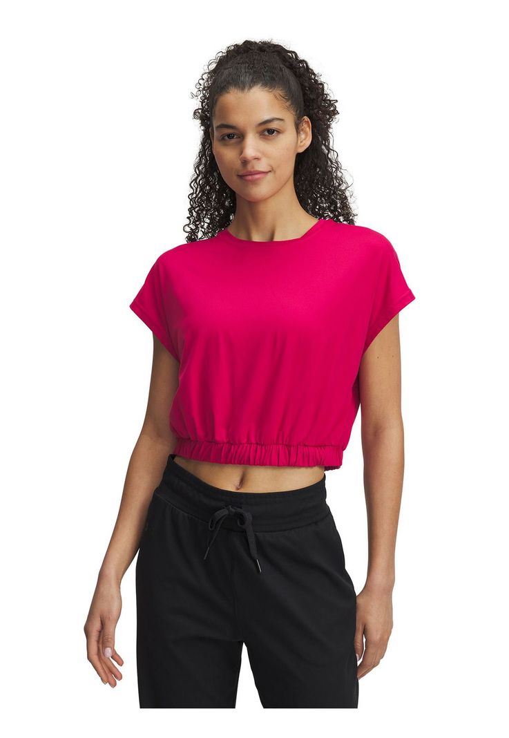 Polera Manga Corta Motion Bubble Fucsia Para Mujer-0