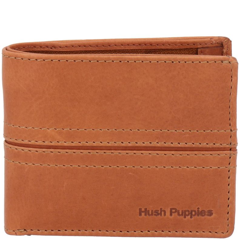 Billetera Cuero Hombre Om Stitch Coin Café