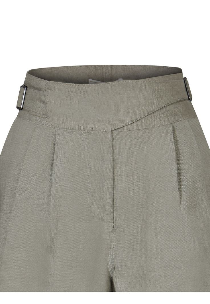 Short Lino Orgánico Oliva Anoum Mujer -3