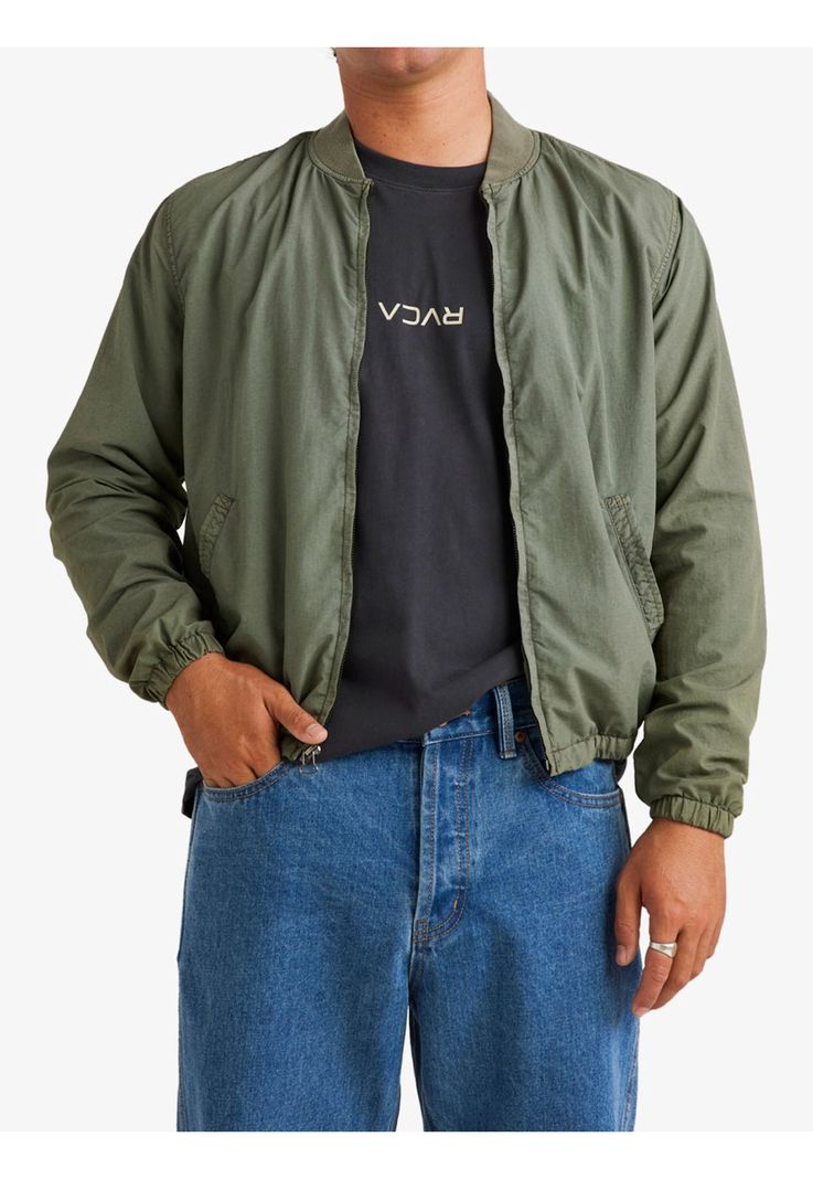 Chaqueta Hombre Vacancy Bomber Verde-0