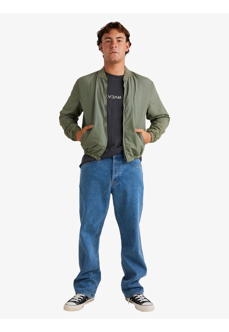 Chaqueta Hombre Vacancy Bomber Verde-4